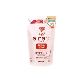 【日本 SARAYA】arau.愛樂寶 溫和洗手慕斯補充包500ml(洗手泡泡)