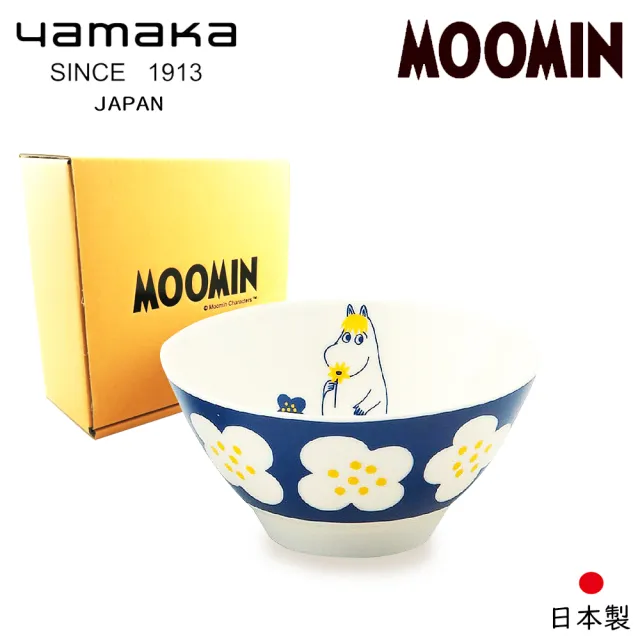 【yamaka】moomin嚕嚕米彩繪陶瓷碗禮盒1入組(MM034-312)