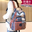【艾美時尚】現貨女包 防潑水雙肩包 大容量雙拉鍊通勤手提後背包(8色)