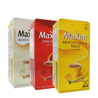 【Maxim】咖啡20入*3盒(原味/摩卡/白金)