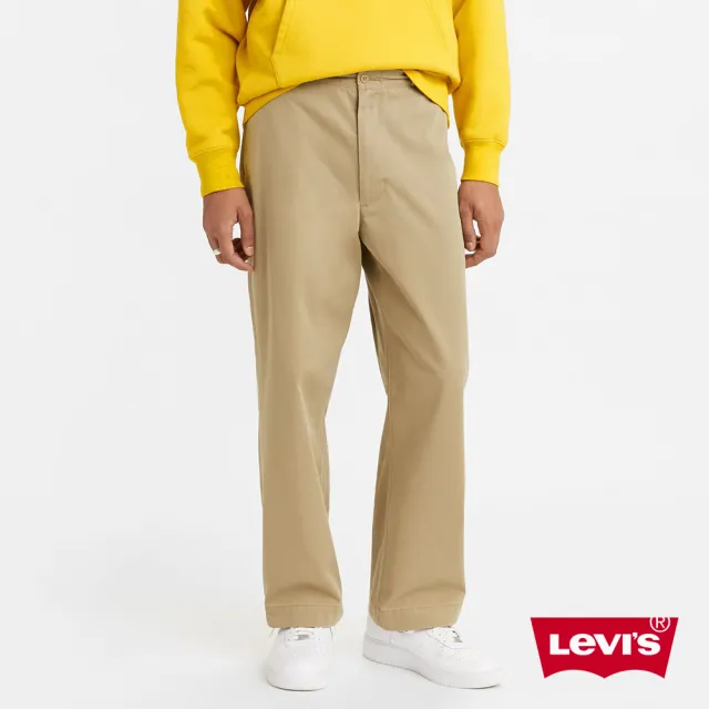 【LEVIS 官方旗艦】男款 微正式西裝休閒寬褲 / 卡其基本款 熱賣單品 A0970-0002