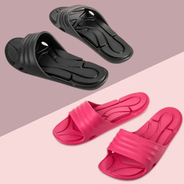 【MONZU】EVA零著感一體成型防滑浴室拖鞋/室外拖鞋(MIT 2色)