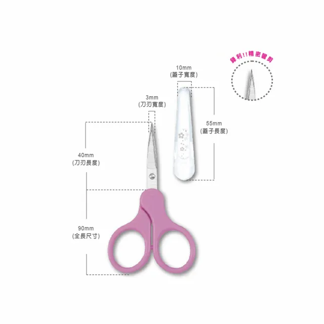 【Lumina 露蜜】如意剪x3頭(小剪刀 修剪細毛 直剪 彎剪 安全剪)