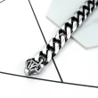 【A MARK】經典潮流時尚鍊條圖騰釦環造型316L鈦鋼手鍊