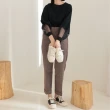 【WYPEX】真皮方頭車線設計餅乾鞋休閒穆勒鞋帆布鞋女(2色)
