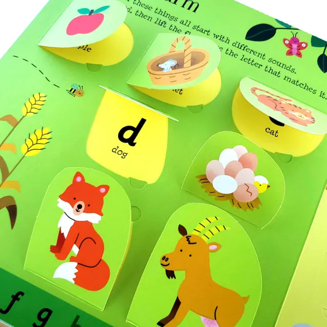 【iBezt】Usborne Lift-the-Flap abc(Lift-the-Flap 翻翻書)