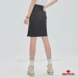 【BRAPPERS】女款 Boy friend系列-彈性及膝裙(黑灰)