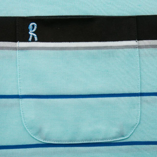 【ROBERTA 諾貝達】台灣製 休閒簡約 短袖POLO棉衫(湖水綠)