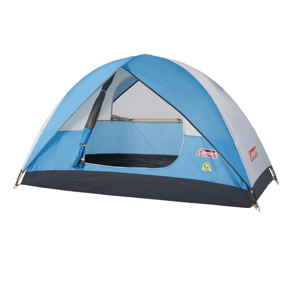【Coleman】日光浴1人帳篷 天藍色 Sundome Tent Cyan(專利防積水系統 登山 雙窗 透氣 防雨)