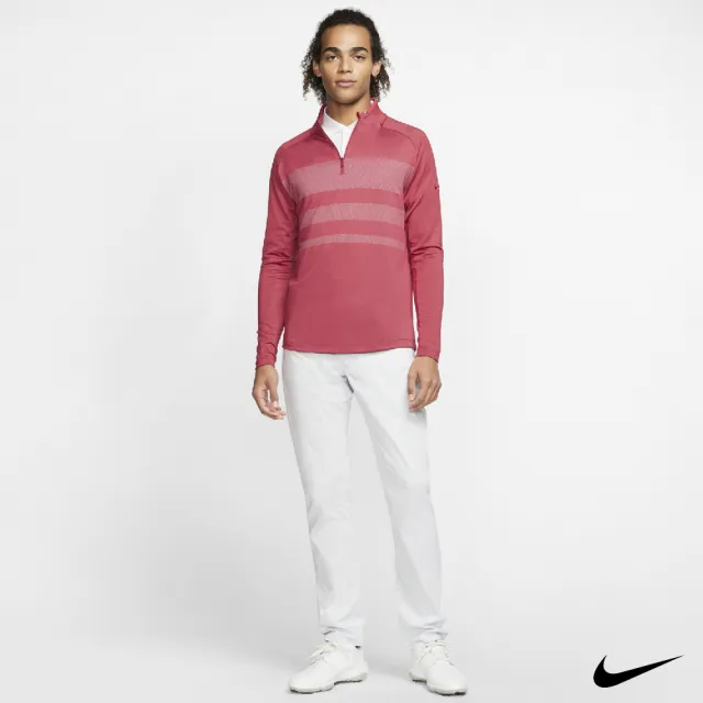 【NIKE GOLF】Nike Golf Dri-FIT Vapor 男 1/2拉鍊長袖上衣/高爾夫球衫 紅 BV0391-609