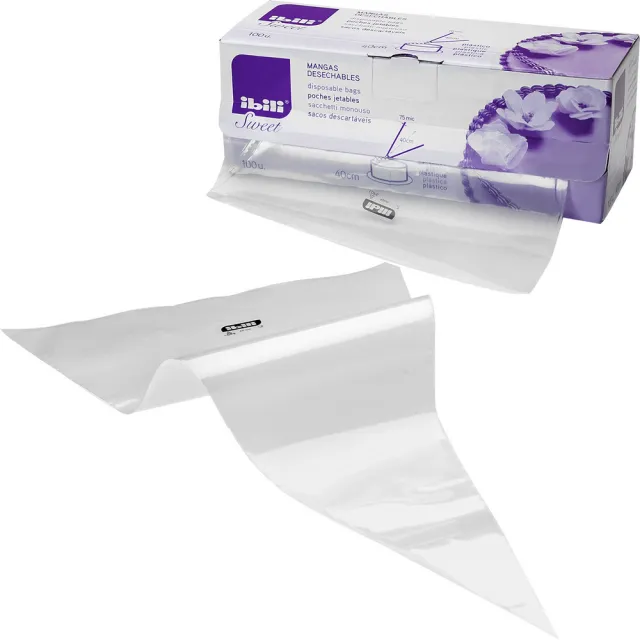 【IBILI】西班牙 Sweet拋棄式擠花袋100入 40cm / 裱花袋
