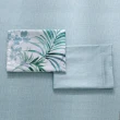 【IN-HOUSE】400織紗天絲棉薄被套床包組-漫步棕櫚(單人)