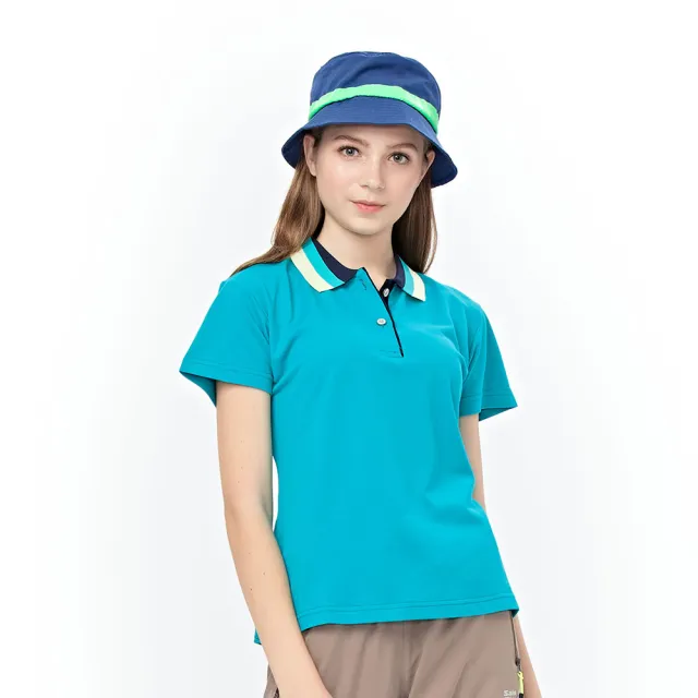【PAUL SAILING】綠意奪目快乾棉排汗短袖POLO衫-女
