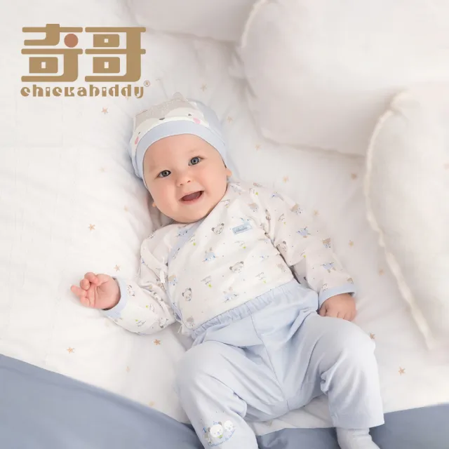 【奇哥官方旗艦】動物派對嬰兒長褲 3-24個月(2色選擇)