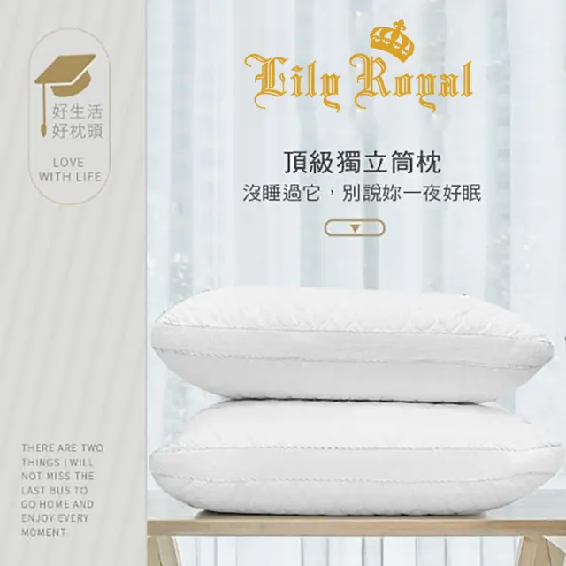 【Lily Royal】升級版飯店獨立筒枕 買一送一