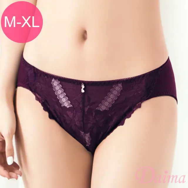 【Daima 黛瑪】透明網紗性感內褲M-XL(紫色)