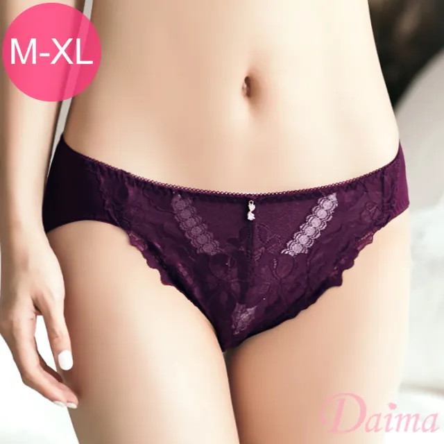 【Daima 黛瑪】透明網紗性感內褲M-XL(紫色)