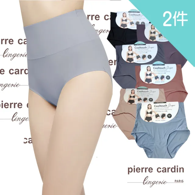 【pierre cardin 皮爾卡登女性內衣】2件組/透氣無痕高腰女三角修飾內褲511-101(包臀輕調整親膚內褲)