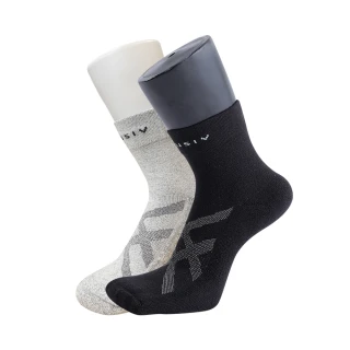 【XCLUSIV】助眠襪組 石墨烯襪1雙+鍺纖維遠紅外線襪1雙(遠紅外線、循環健康、99.9％有效抑菌、永久有效)