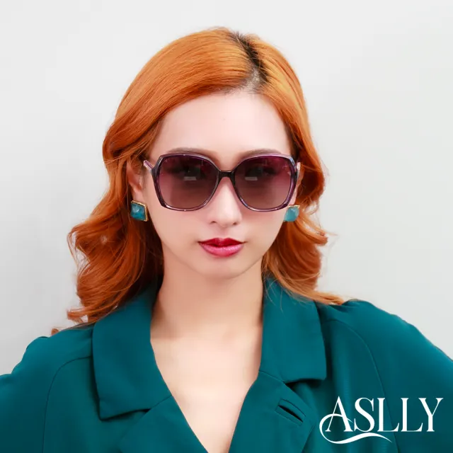 【ASLLY】LU3012鑲鑽墨紫梯形墨鏡 - momo購物網 - 好評推薦 -2026年7月