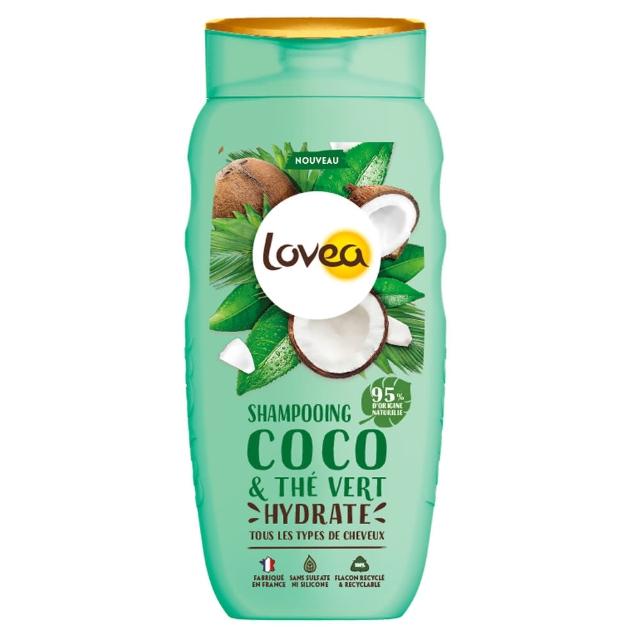 【leskarites 乳油木之家】Lovea綠茶椰子洗髮乳250ml(法國原裝進口/官方直營)
