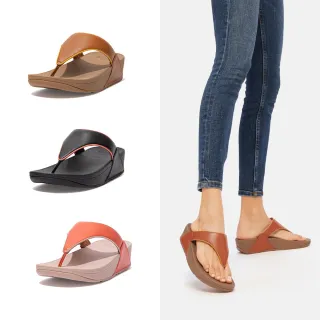 【FitFlop】LULU POP BINDING TOE-POST SANDALS 全皮革經典夾腳涼鞋-女(共3色)