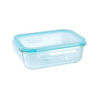 【Quasi】芬格長型玻璃耐熱保鮮盒1520ml(微/蒸/烤三用)