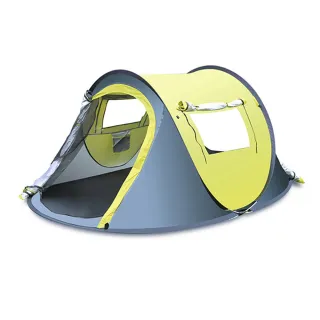 【ALucky 愛樂奇】3-4人全自動速開露營帳篷(露營/野餐/野營帳篷/秒開帳篷/拋帳)