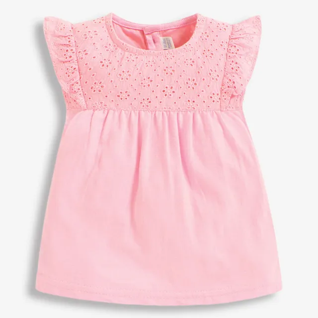 【JoJo Maman BeBe】幼童裝 女童 無袖上衣  T-shirt  100%純棉_粉蜜小花(JJE4360P)