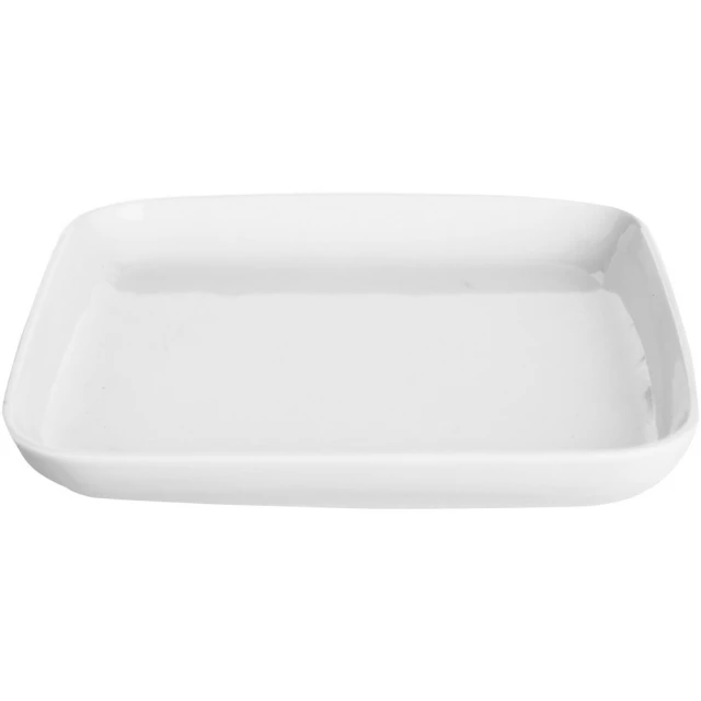 【EXCELSA】White白瓷淺餐盤 方20.4cm(餐具 器皿 盤子)