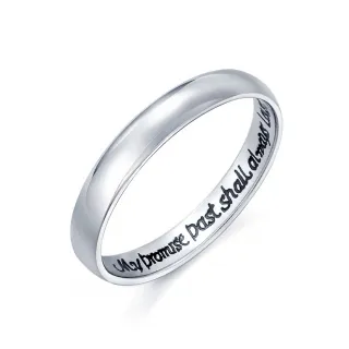 【PROMESSA】V&A博物館系列 永恆承諾 鉑金情侶結婚戒指(女戒)
