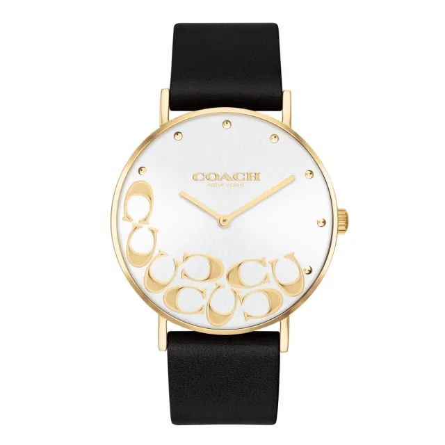 【COACH】經典設計款logo面盤腕錶36mm(14503801)