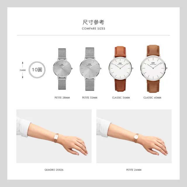 【Daniel Wellington】DW 手錶  Classic St Mawes 40mm棕色真皮皮革錶(DW00100124)
