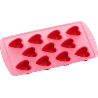 【Premier】11格愛心製冰盒 紅(冰塊盒 冰塊模 冰模 冰格)