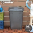 【KEYWAY 聯府】歐文95L方型萬用附蓋垃圾桶-1入(儲水桶)