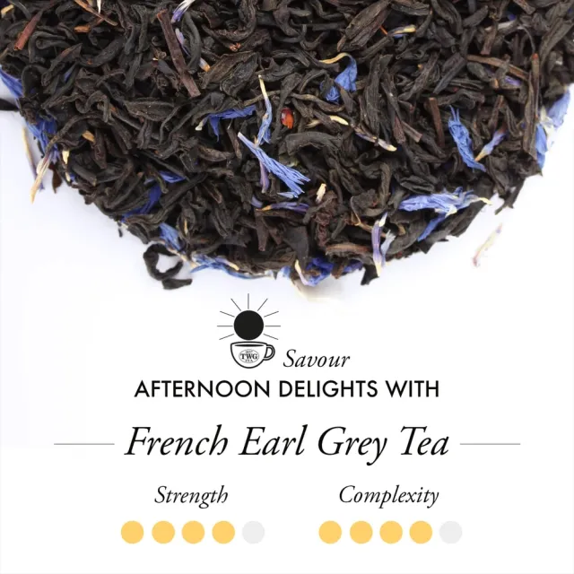 【TWG Tea】手工純棉茶包雙入組 法式伯爵茶 15包x2盒(French Earl Grey;黑茶)