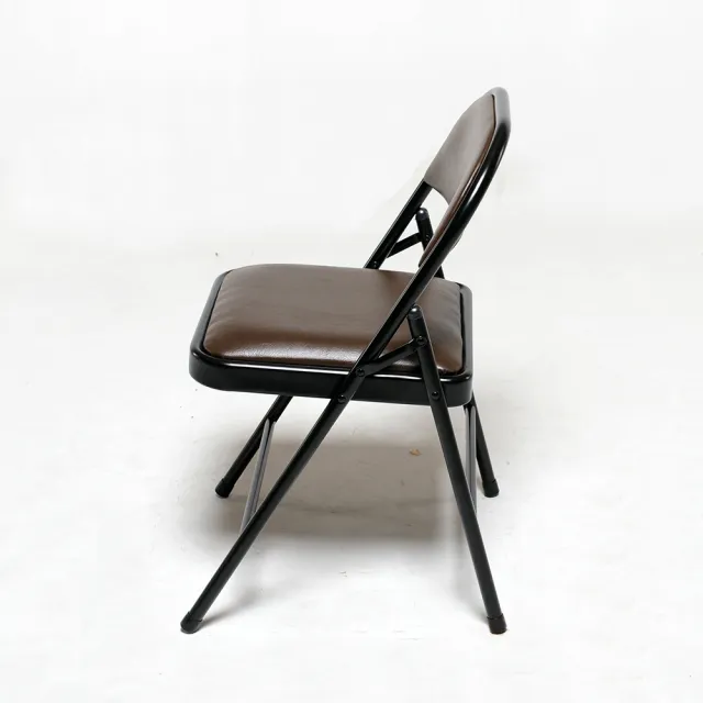 【HomeLong】厚乳膠皮橋牌折合椅(台灣製造 使用厚乳膠皮高舒適度耐用橋牌摺疊椅 會議椅)