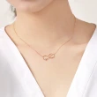 【PROMESSA】愛情密語 愛無限 18K玫瑰金鑽石項鍊
