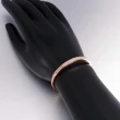 【Aphrodite 愛芙晶鑽】時尚經典簡約排鑽風格造型手環(玫瑰金色)