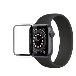 Apple Watch Series SE/6 40mm 全包覆經典系列 9H鋼化玻璃貼+錶殼-透明(一體式保護殼)