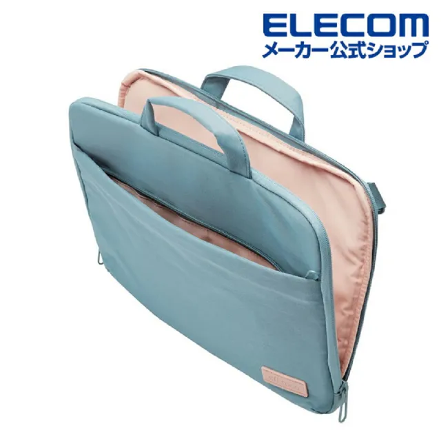 【ELECOM】OT兩用防潑水電腦包14吋-青瓷綠(ELBMOF07GN)