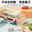 【Osun】創意冰箱保鮮隔板層收納籃廚房整理收納盒分類置物架(六入一組/CE417-)