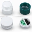 【BoBo 生活】四合一切磨藥盒3個入切藥-裝藥-水杯使用-磨粉(隨機色)