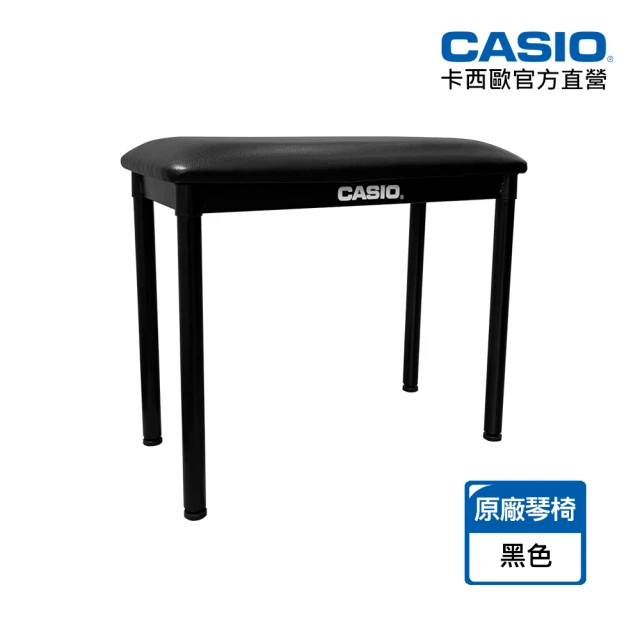 【CASIO 卡西歐】原廠電鋼琴琴椅(BC-18-B黑色)