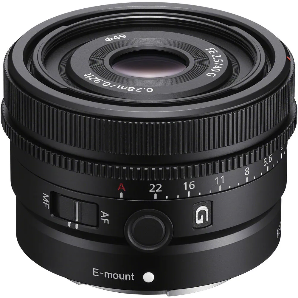 【SONY 索尼】FE 40 mm F2.5 G 定焦鏡頭(公司貨 SEL40F25G)