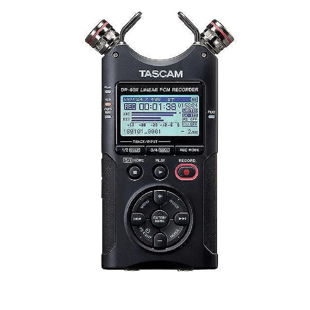 【TASCAM】DR-40X 攜帶型數位錄音機(原廠公司貨)