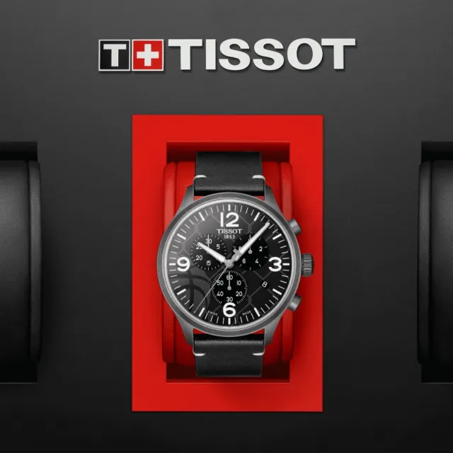 【TISSOT 天梭 官方授權】3X3街頭籃球 計時腕錶 / 45mm 禮物推薦 畢業禮物(T1166173606700)