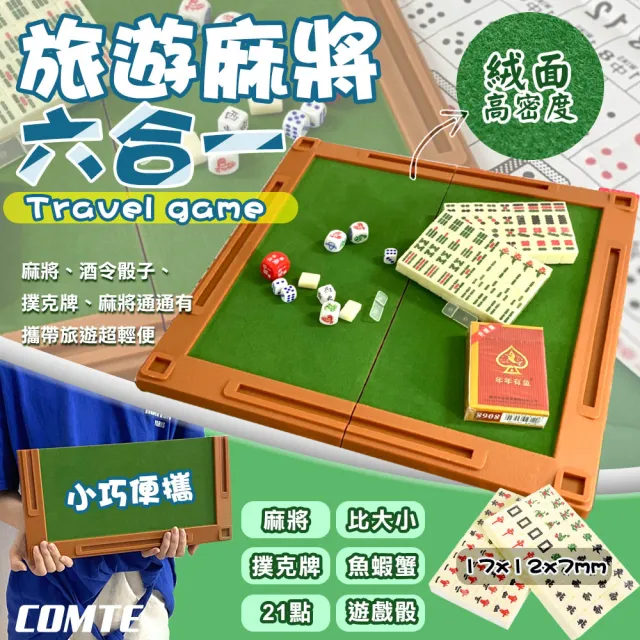 【COMET】六合一旅遊麻將遊戲組(TSS-01)