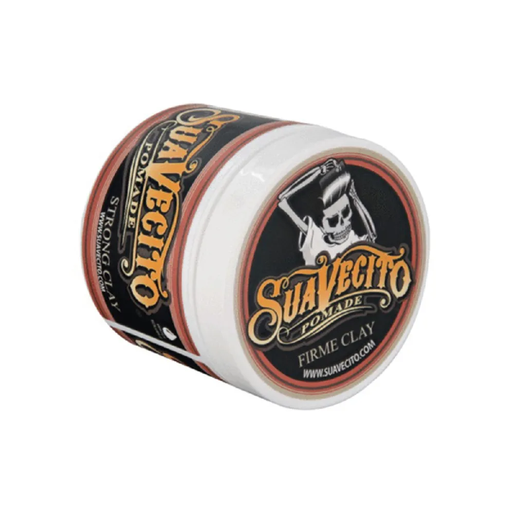 【Suavecito 骷髏頭】Firme Clay美國古龍水強力款無光髮泥(4oz/113g)