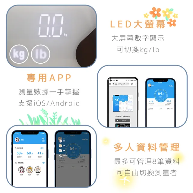 【aibo】健康管理 藍牙體重計